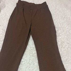 Brown Ribbed Pants